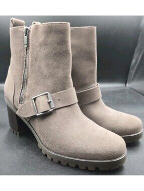 Women's UGG Fern Waterproof Bootie Boots in Mole Suede Size 10 New No Box $150